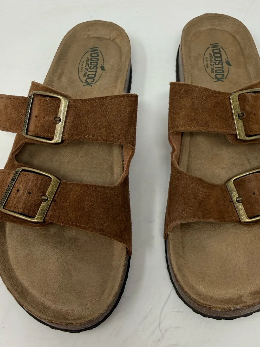 Woodstock Vintage Brand Bert Men’s Size 9 Brown Buckle Sandals